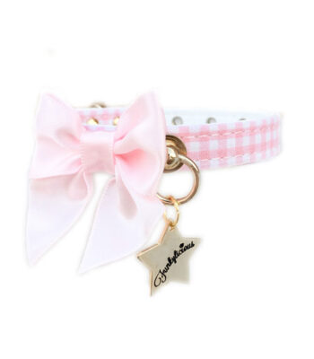 Collar Funkylicious Vichy Bow Rosa