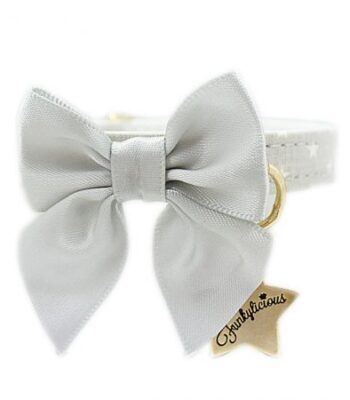 Collar Funkylicious Cute Bow Gris