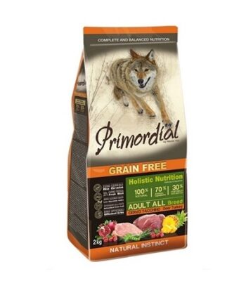 Primordial Adult Ciervo y Pavo: sin cereales
