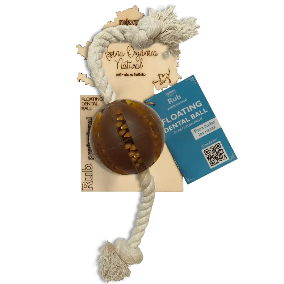 PELOTA RUB FLOTANTE DENTAL CON CUERDA