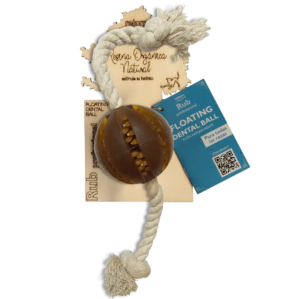 PELOTA RUB FLOTANTE DENTAL CON CUERDA