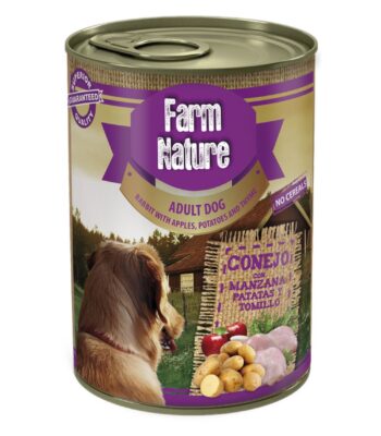 Farm Nature Conejo con Manzana para perros (400gr)