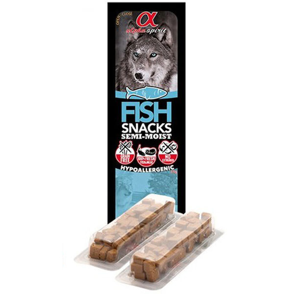 Alpha Spirit Tacos de pescado para perros