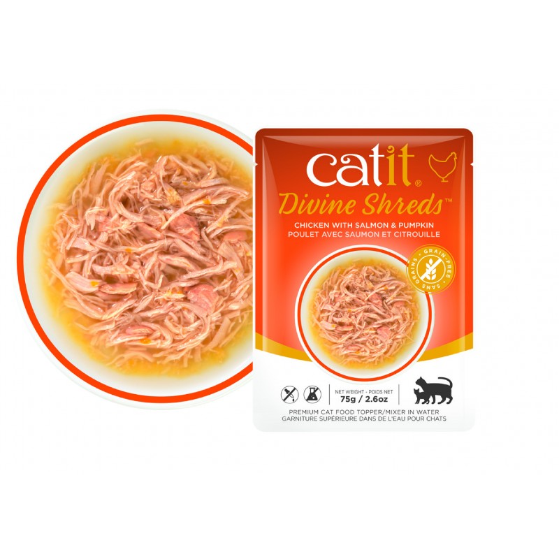 Catit Divine Sopa de Pollo, Salmón & Calabaza - Ole tus huellas