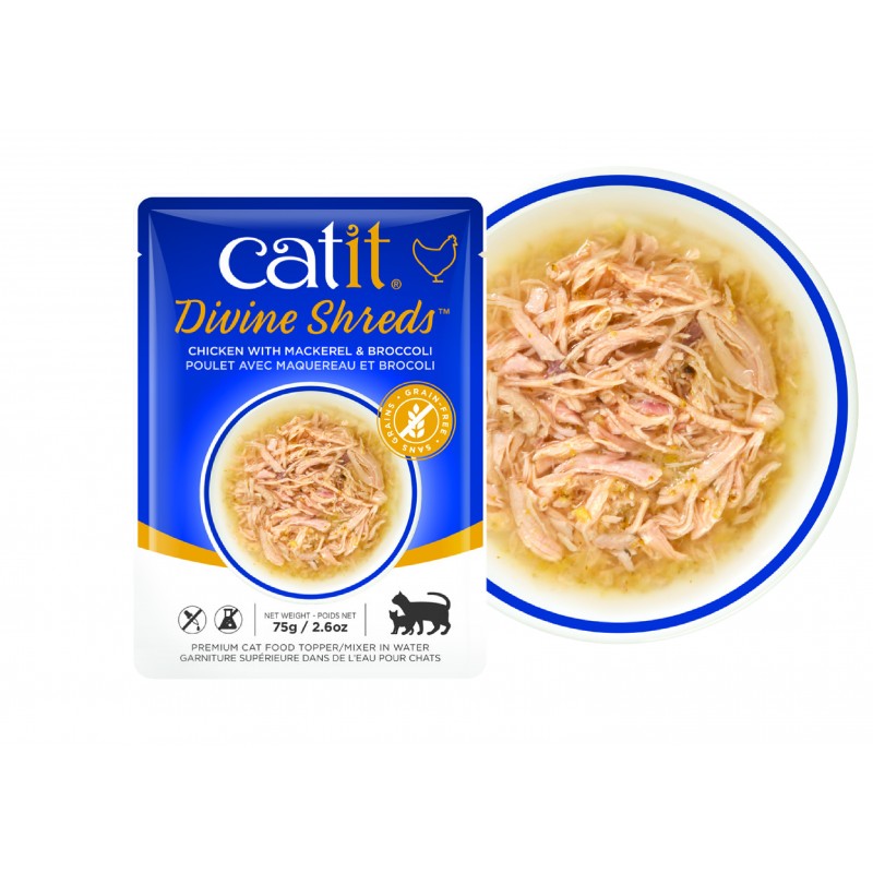 Catit Divine Sopa de Pollo, Caballa & Brócoli - Ole tus huellas