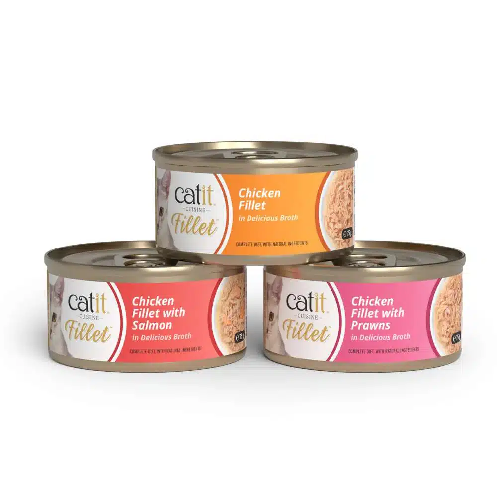 Catit Cuisine Fillet Lata de Pollo desmenuzado para gatos