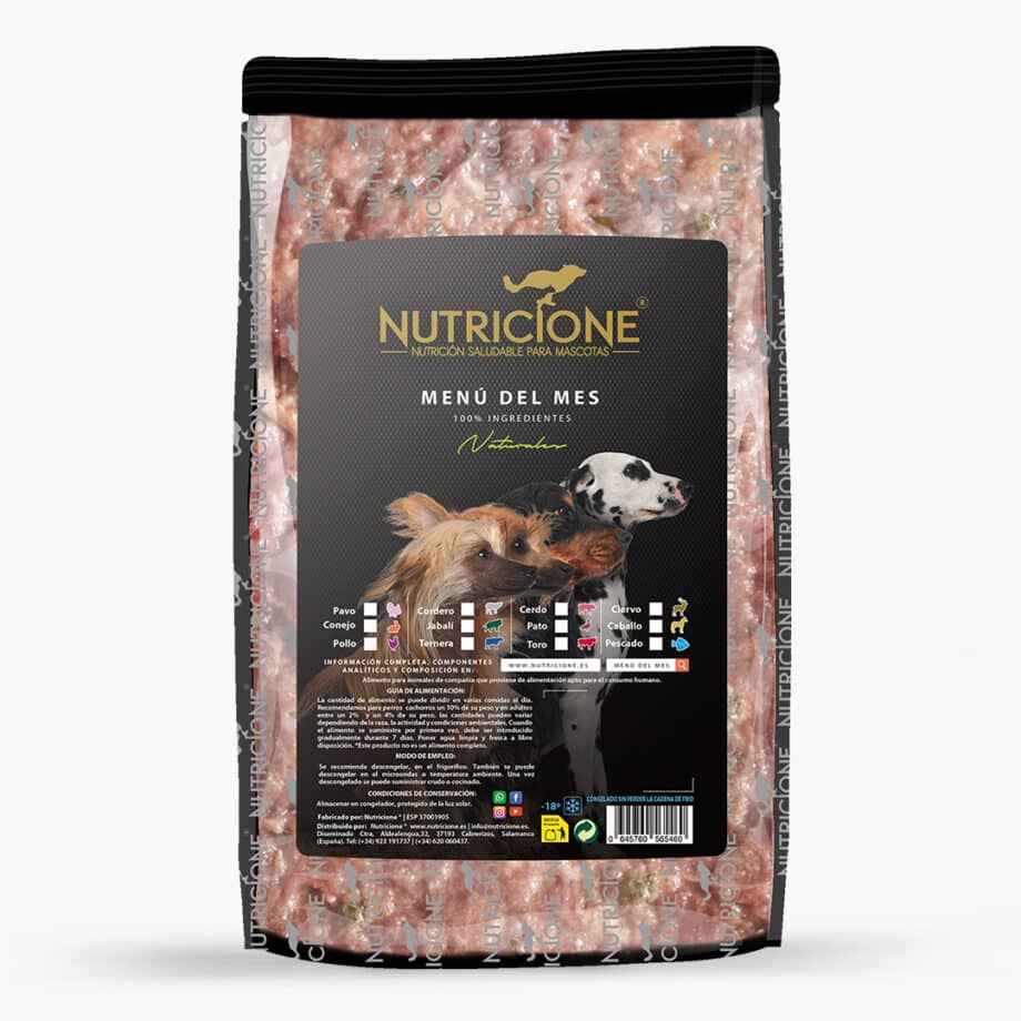 Nutricione - Menú Barf Especial del Mes