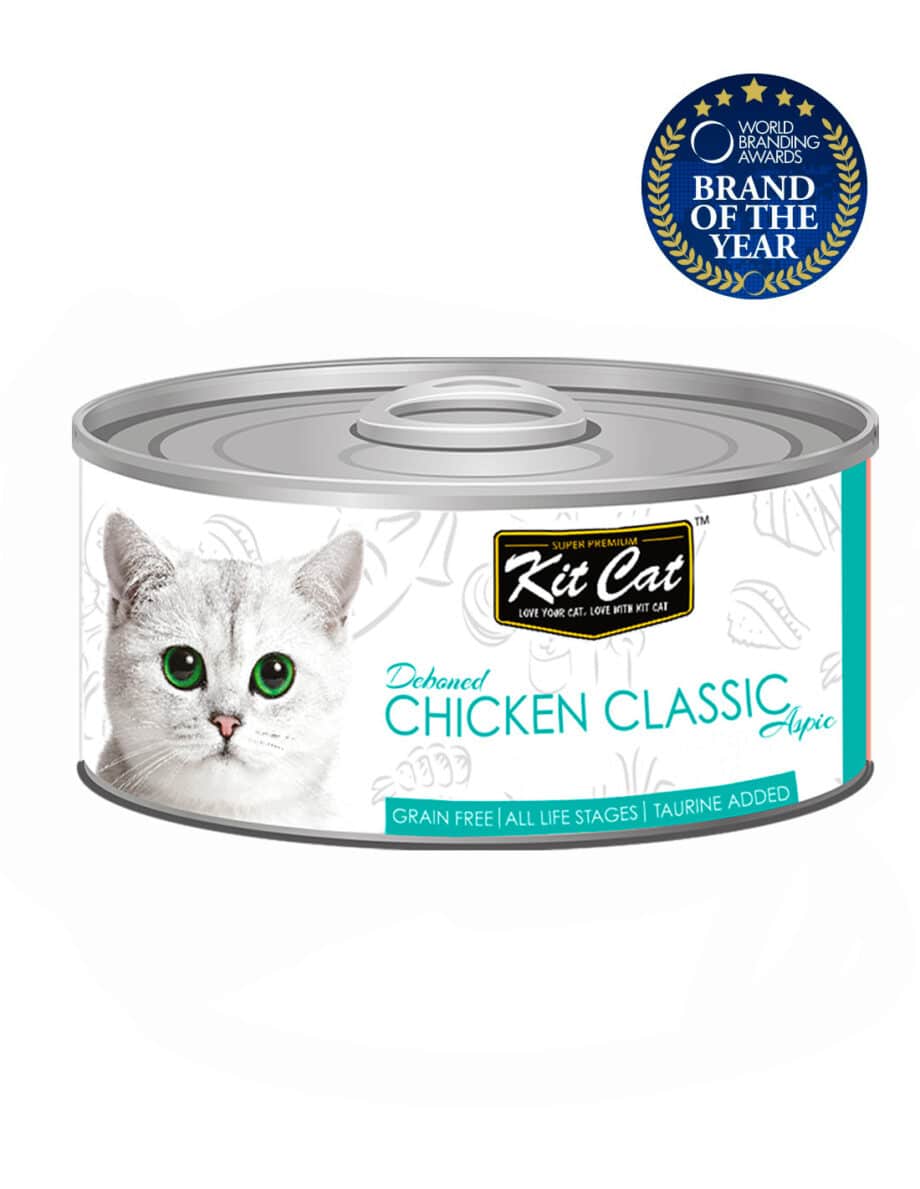 Kit Cat Lata Pollo Classic Monoproteica