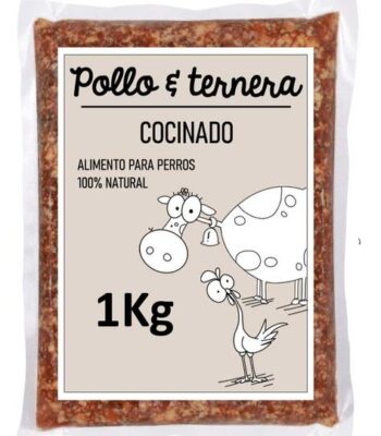 Menú Cocinado Guau&Cat Pollo y Ternera