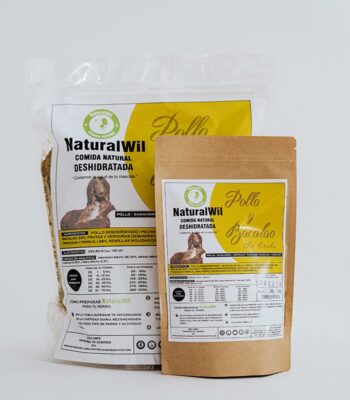 NaturalWil Menú Deshidratado de Pollo y Bacalao