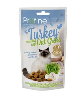 Profine Cat Bocaditos de Pavo con Hierba de Avena