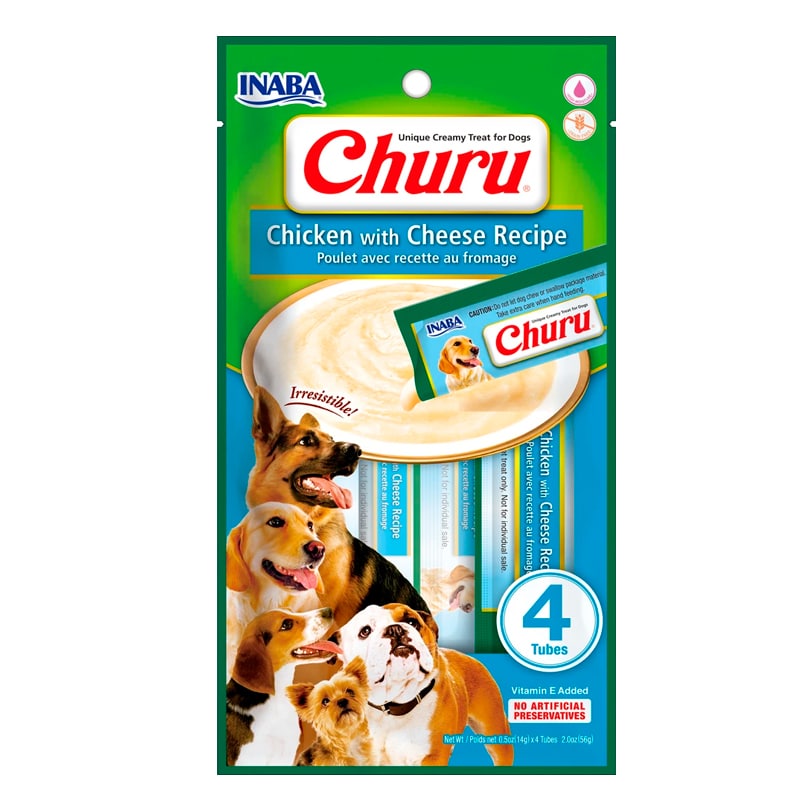 Inaba Churu Pollo y Queso para perros