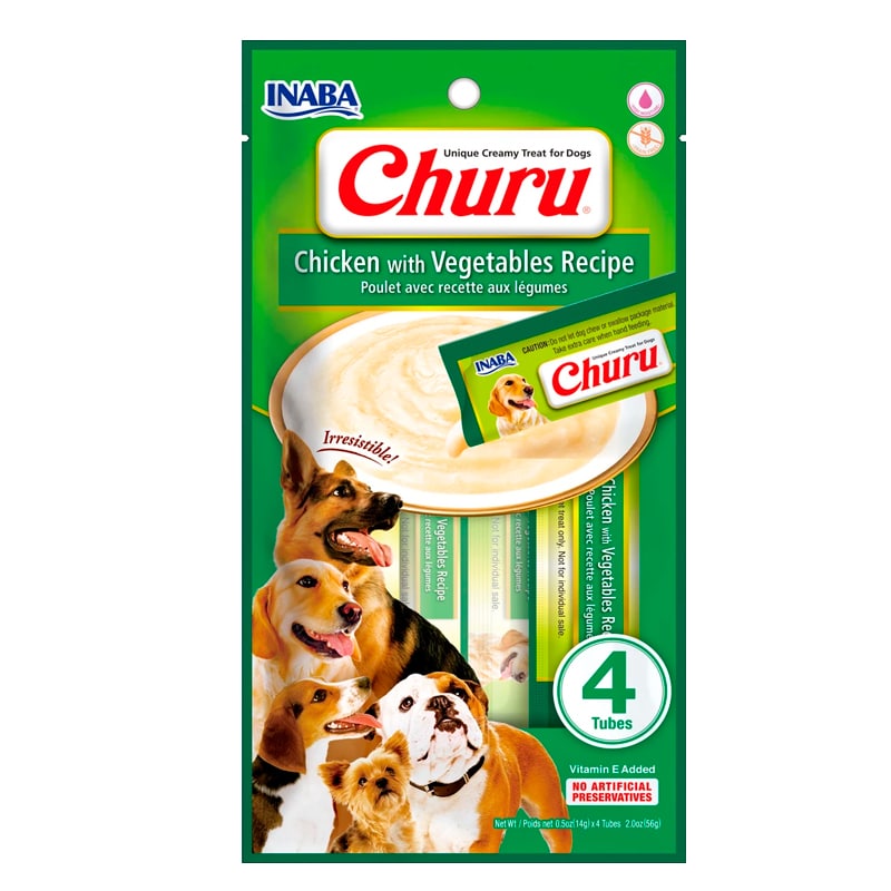 Inaba Churu Pollo y Verduras para perros