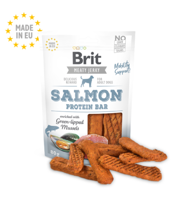 Brit Snack Bar - Barritas crujientes de Salmón y Mejillón de labio verde