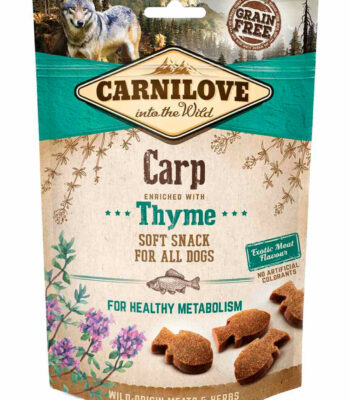 Snacks Carnilove tiernos Carpa y Tomillo para Perros