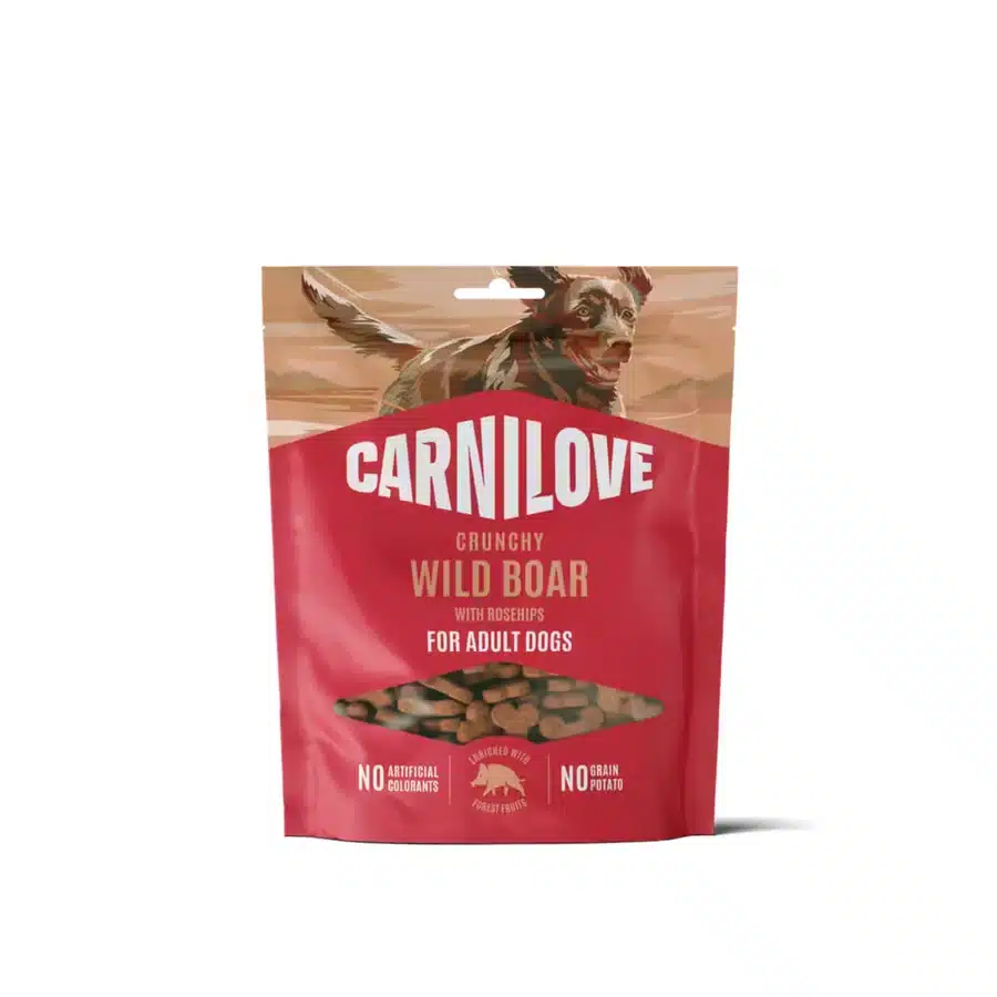 Snacks crujientes Carnilove Jabalí y Rosa Mosqueta para Perros