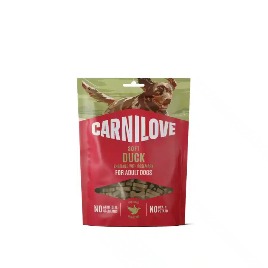 Snacks tiernos Carnilove Pato y Romero para Perros