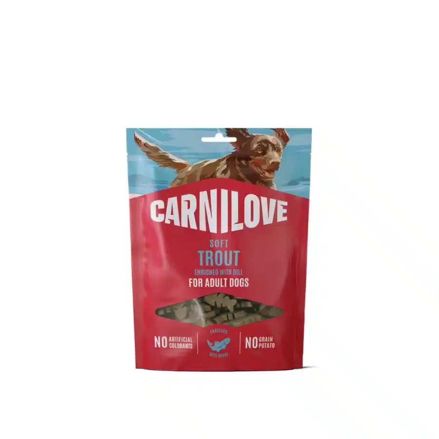Snacks tiernos Carnilove Trucha y Eneldo para Perros
