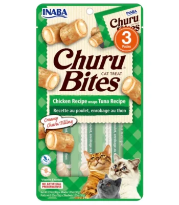 Inaba Churu Bites para gatos - Bocaditos de Pollo y Atún