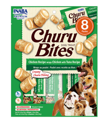 Inaba Churu Bites para perros - Bocaditos de Pollo y Atún