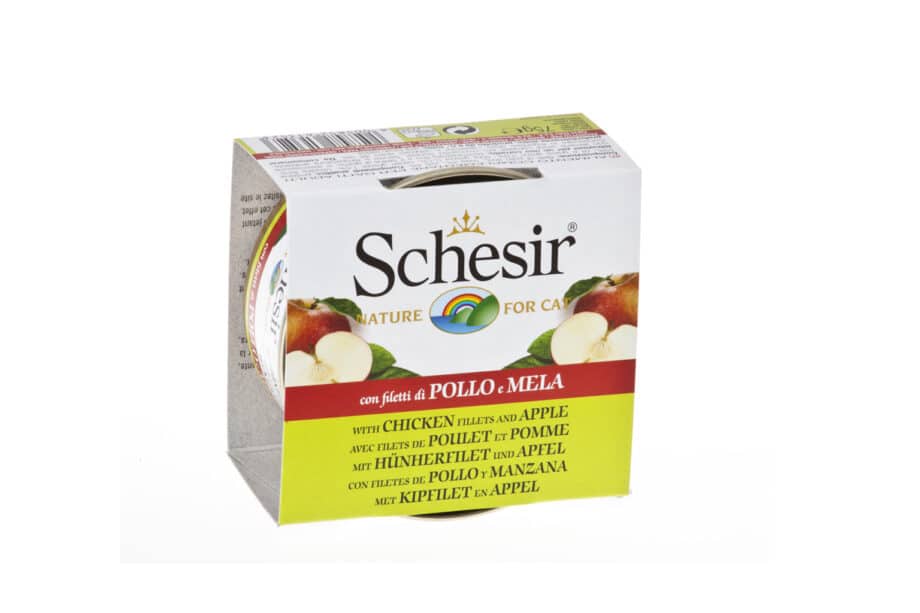 Schesir Pollo con Manzana para Gatos