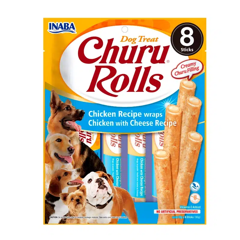 Inaba Churu Rolls Pollo y Queso para perros