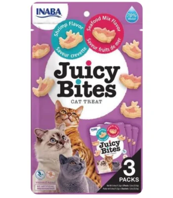 Juicy Bites para gatos - Bocados de Camarón y Maricsco