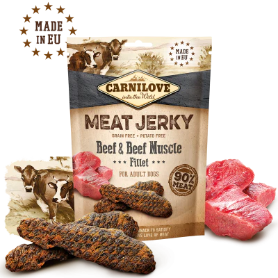 Carnilove Meat Jerky - Filetes de Pavo y Ternera