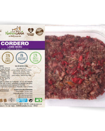 BARF Naturcanin Cordero - 500 gramos