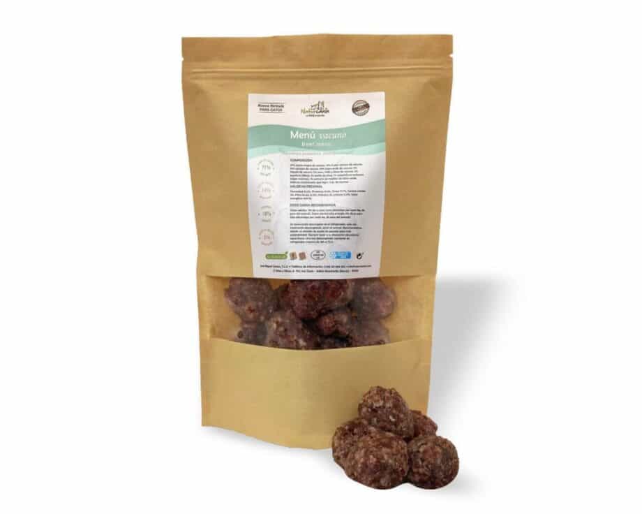 Naturcanin Albóndigas BARF de Ternera para gatos