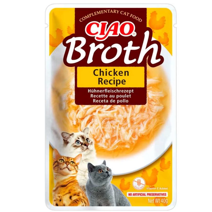 Inaba Ciao Broth Caldo con Pollo desmigado