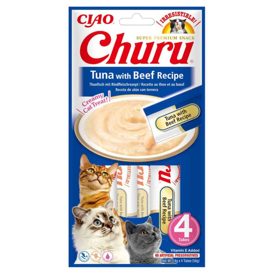 Churu® Puré Receta de Atún con Ternera