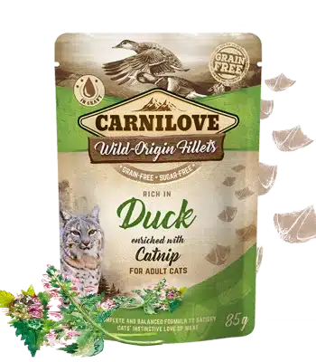 Carnilove Pouch Gatos - Pollo, Pato y Catnip