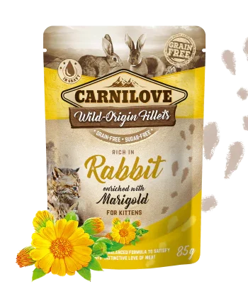 Carnilove Pouch Kitten - Conejo y Caléndula