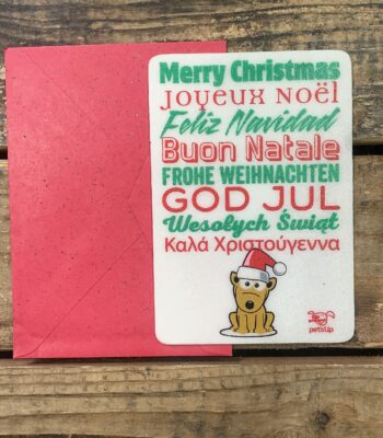 Tarjeta de Navidad Comestible para Perros