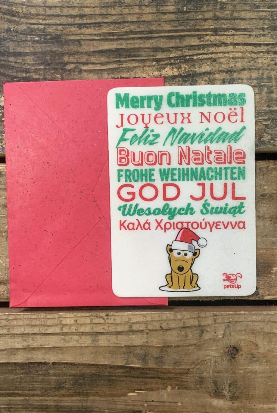 Tarjeta de Navidad Comestible para Perros