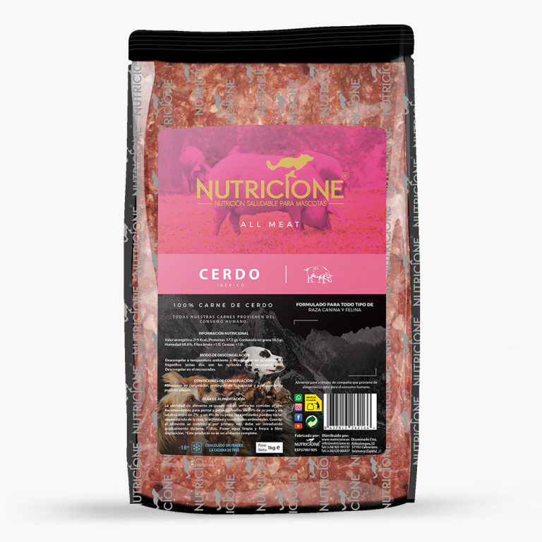 Nutricione - BARF Carne de Cerdo Ibérico (sin hueso)