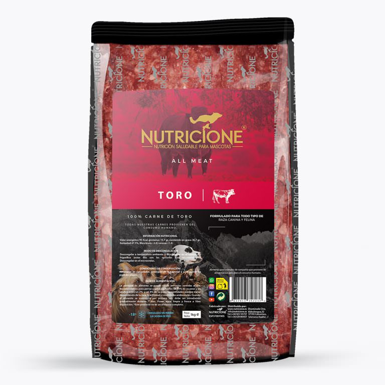 Nutricione - BARF Carne de Toro (sin hueso)