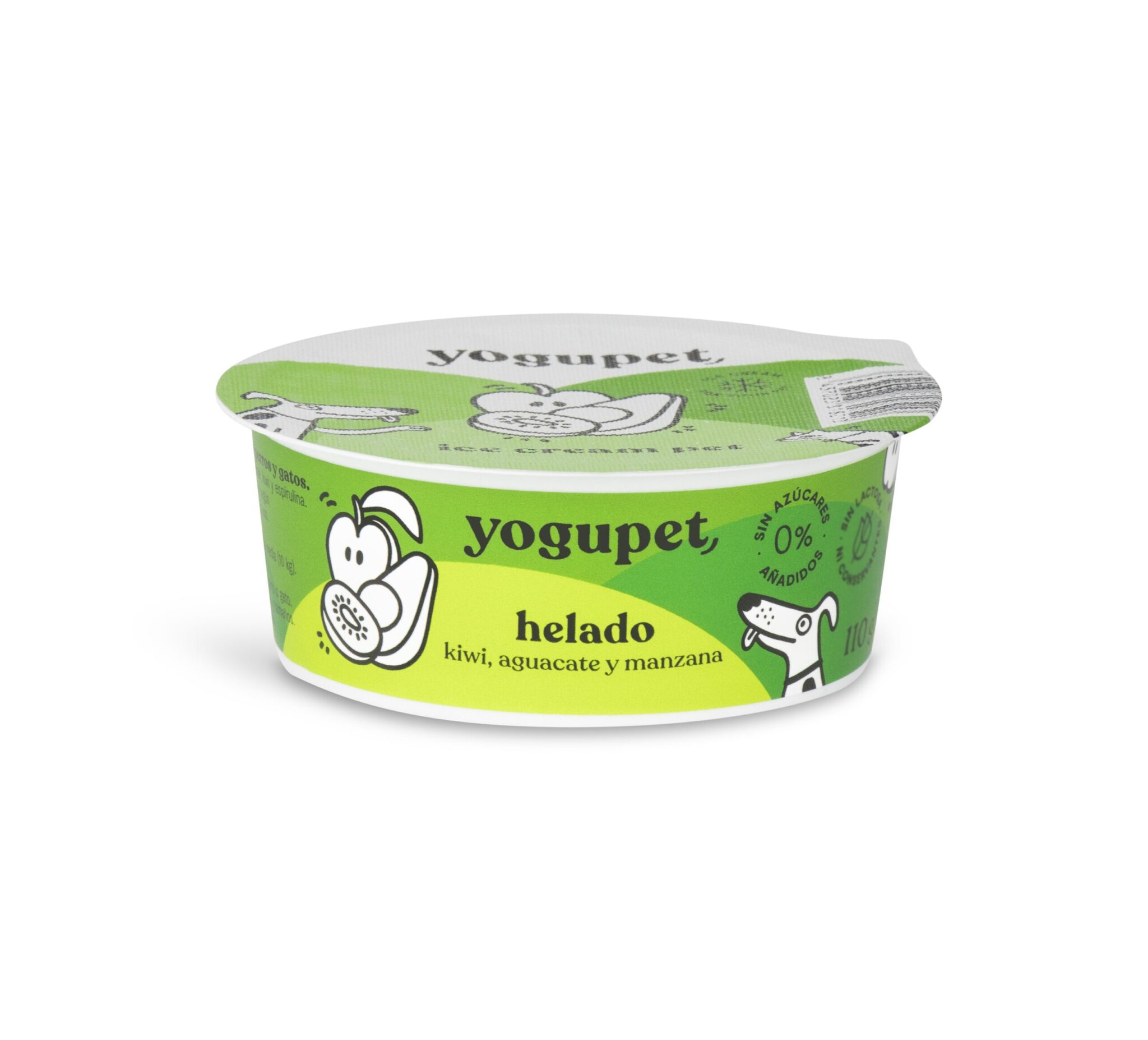 Helado Yogupet para Perros y Gatos - Kiwi, Aguacate y Manzana