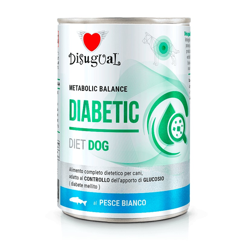 Disugual Lata Diabetic Pescado Blanco para Perros