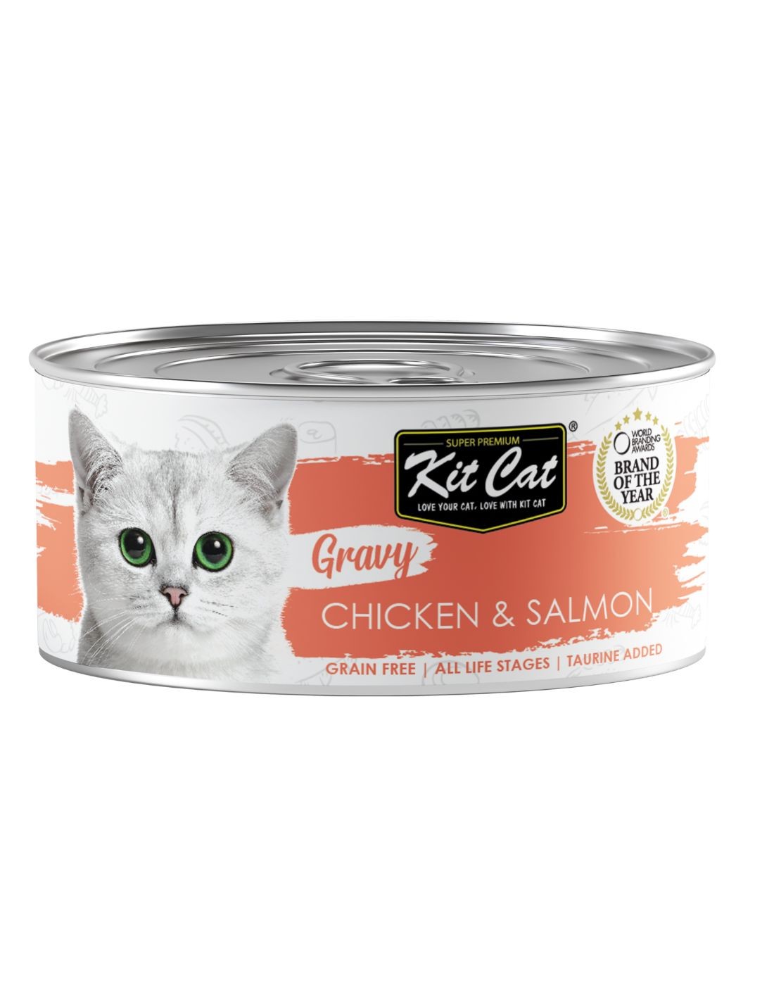 Kit Cat Lata Pollo con Salmón en salsa
