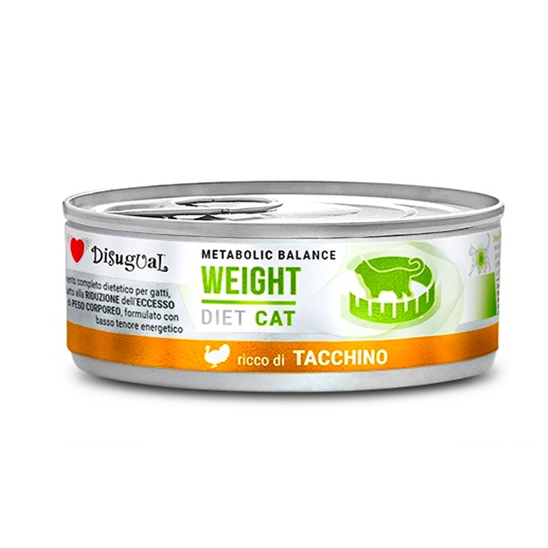 Disugual Control de peso - Lata de Pavo para gatos