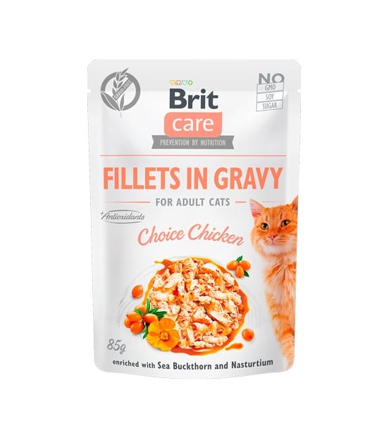 Brit Care Cat Filetes de Pollo y Pavo en caldo para gatos