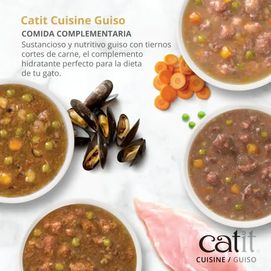 Guiso para gatos Catit Cuisine - Pollo con calabaza