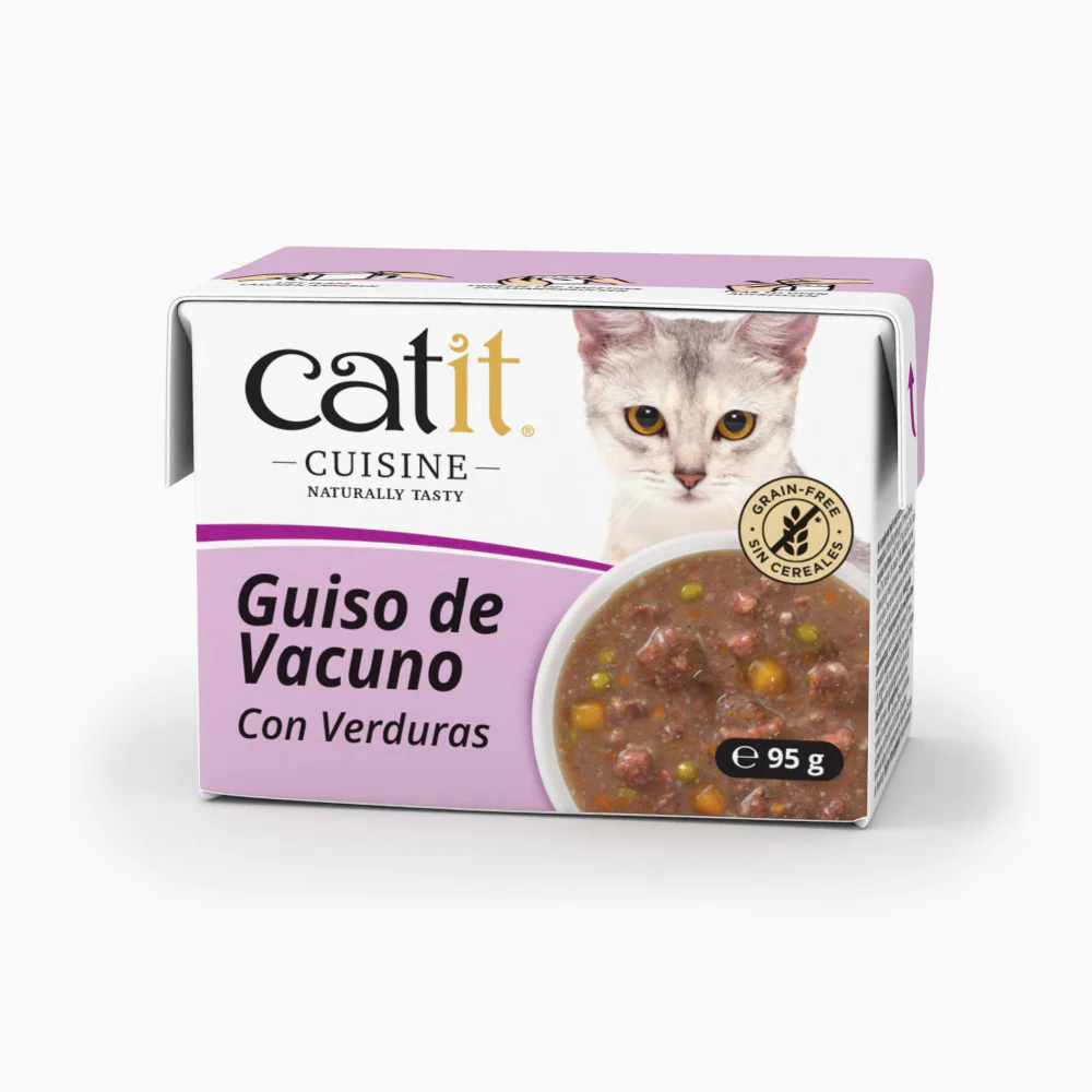 Guiso para gatos Catit Cuisine - Vacuno con Verduras