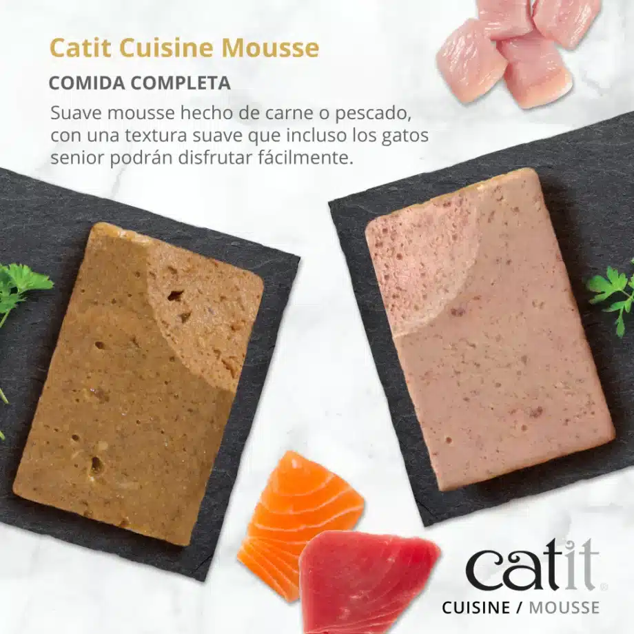 Mousse para gatos Catit Cuisine - Pescado de Mar