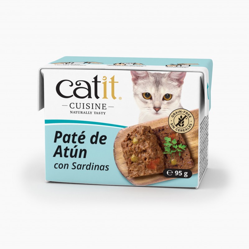 Paté para gatos Catit Cuisine - Atún con Sardinas