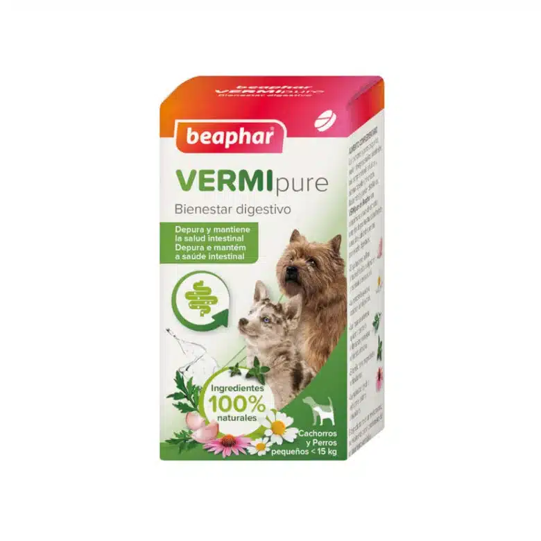 BEAPHAR Vermpure - Antiparasitario natural interno líquido