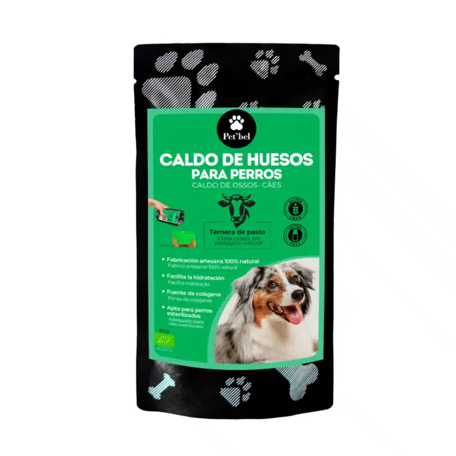 Pet'Bel Caldo de Huesos Ecológico de Ternera para Perros