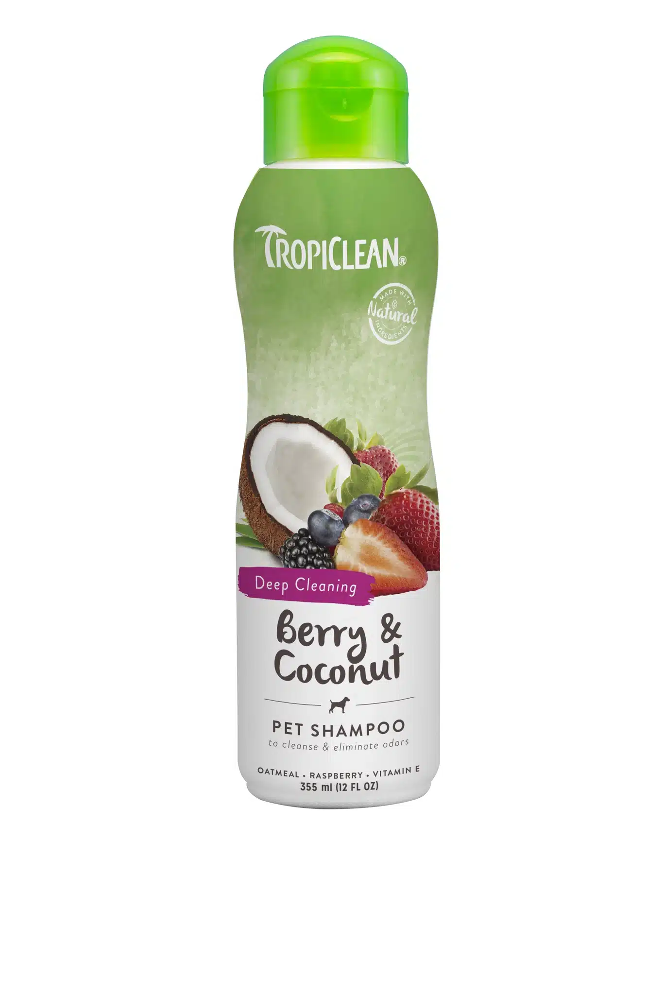 Tropiclean Champú Antiolor Limpieza Profunda Frutas del Bosque y Coco